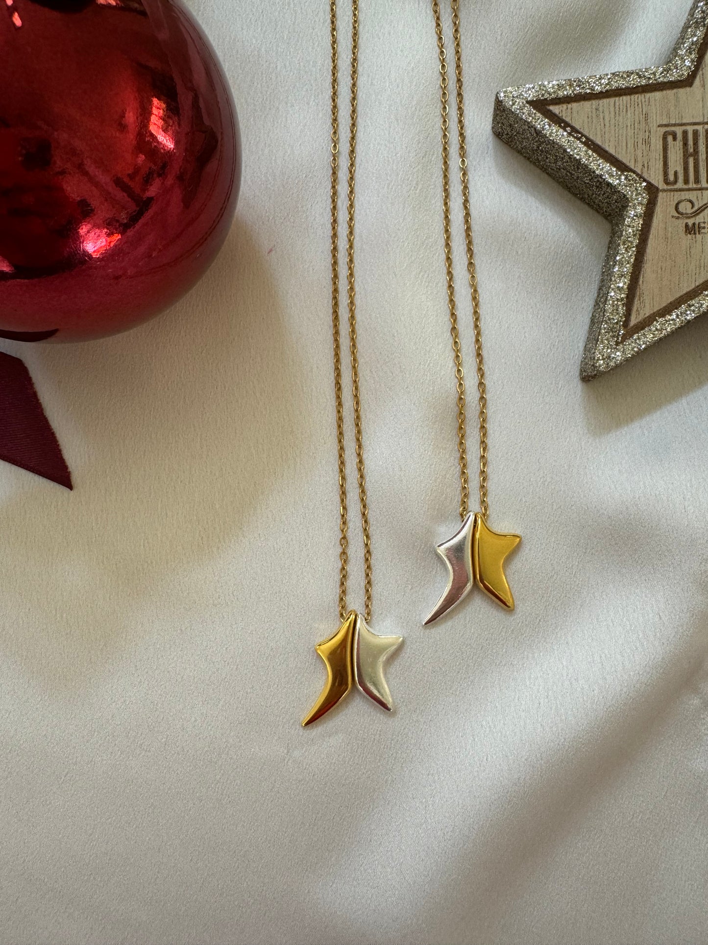 2025 New Year lucky charm star necklace