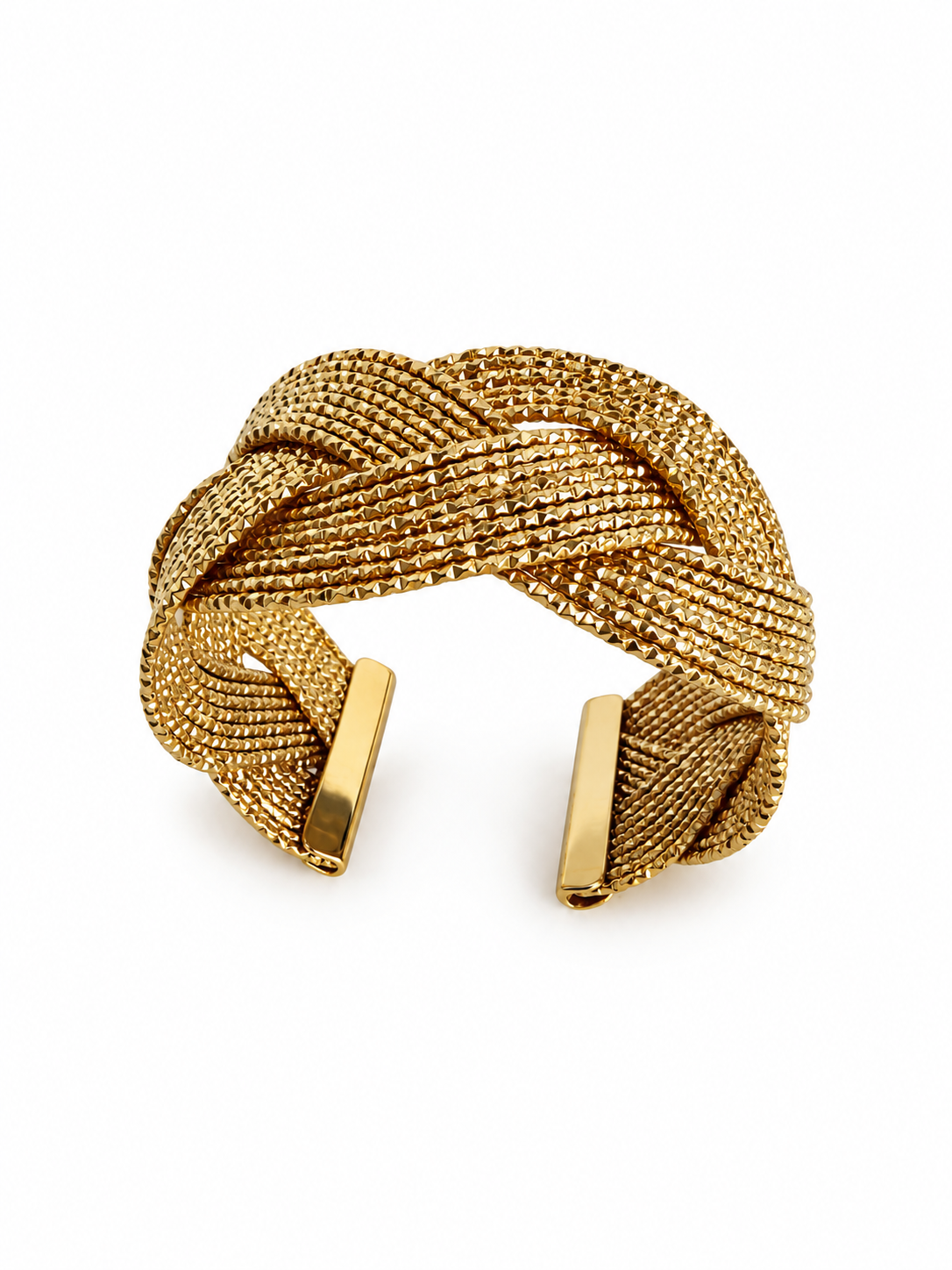 BRAID Cuff stainless steel bracelet