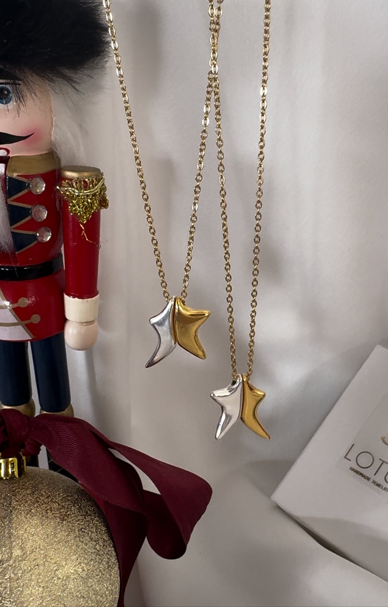 2025 New Year lucky charm star necklace