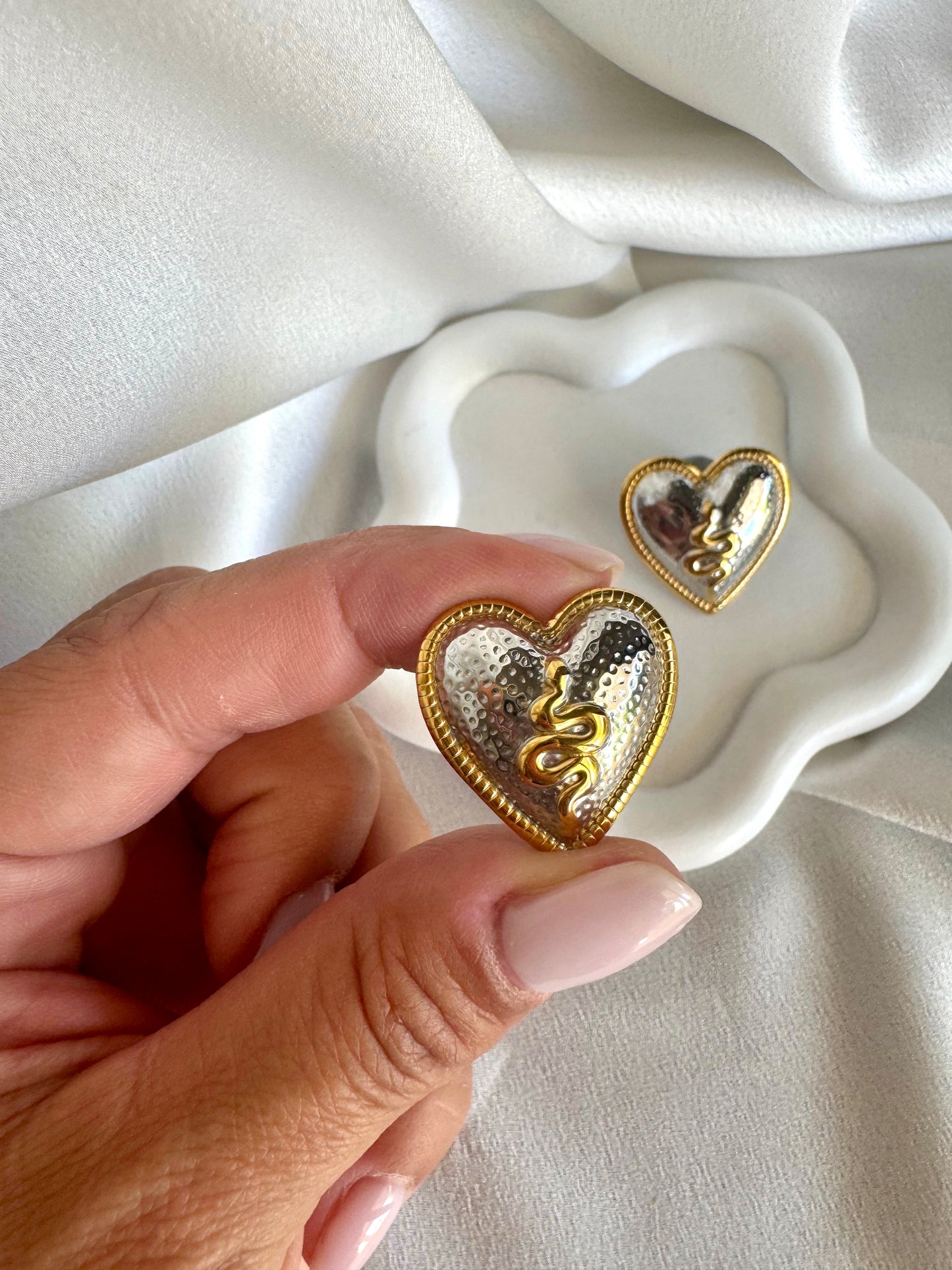 HEART stainless steel earrings