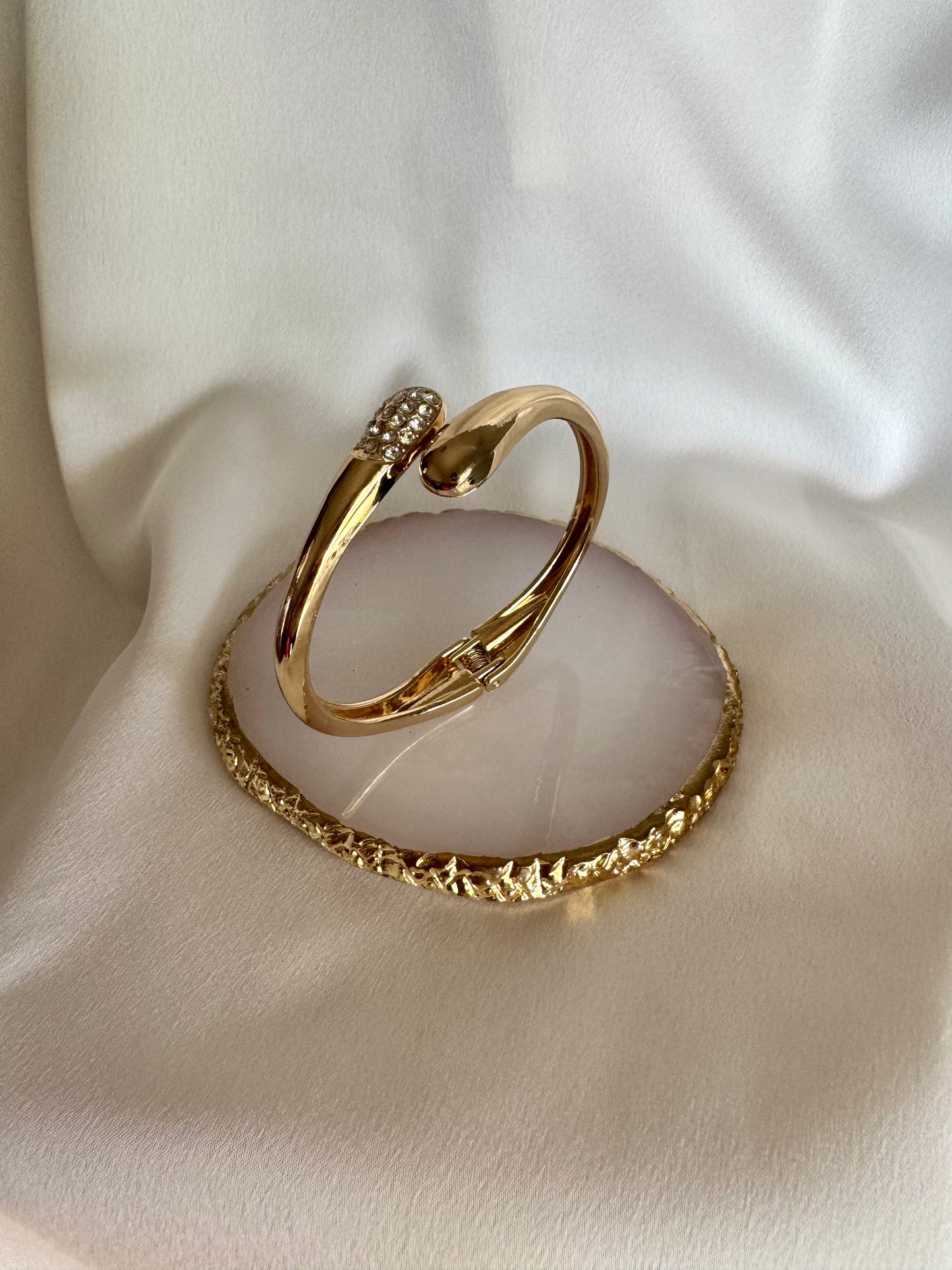 DROP stainless steel bracelet with zircons