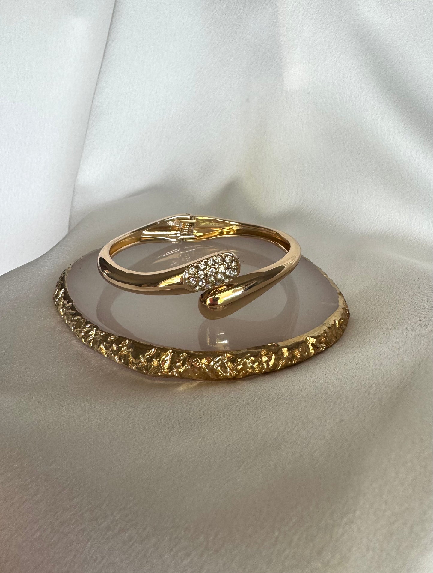 DROP stainless steel bracelet with zircons
