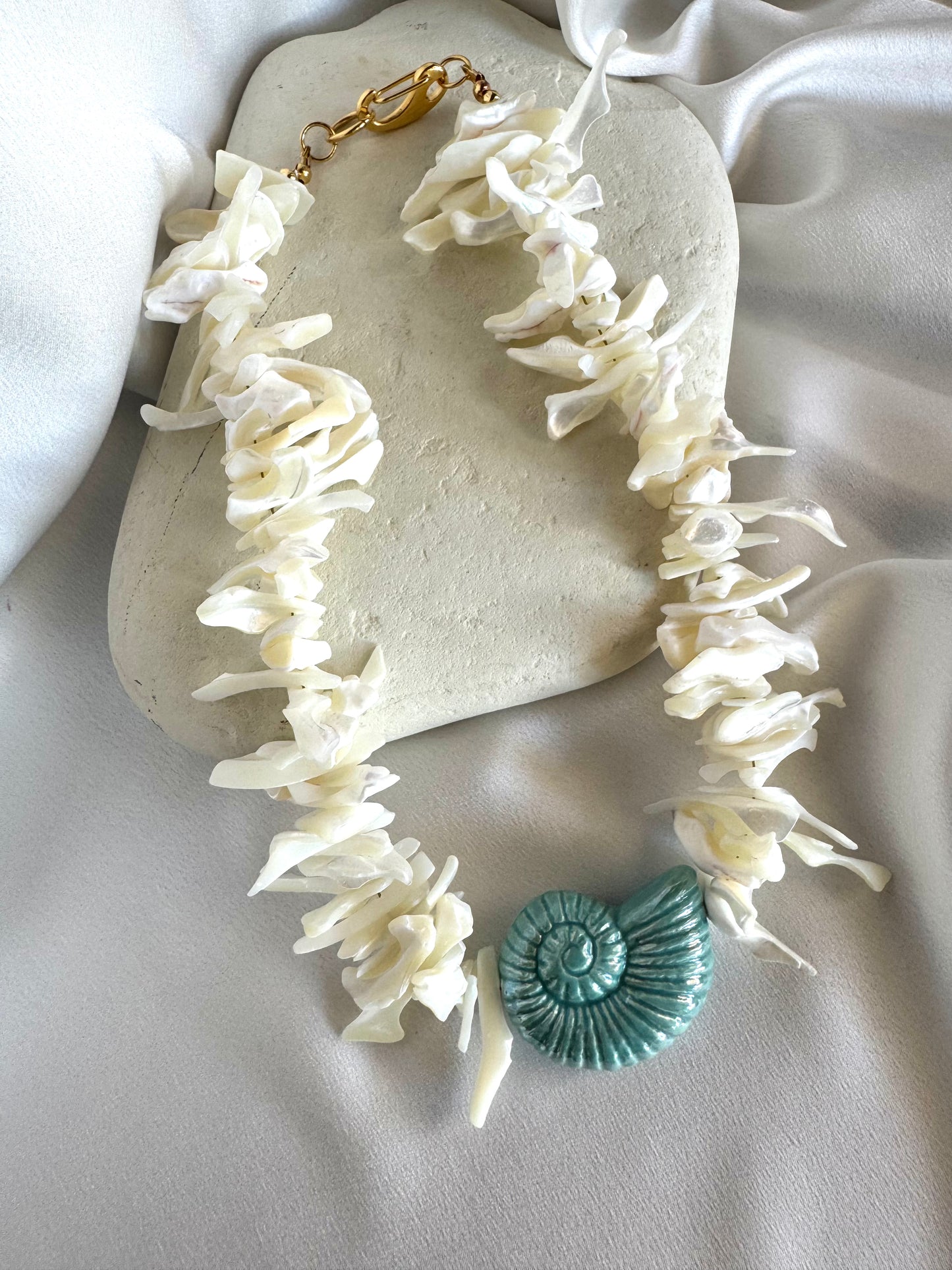 MYKONOS shell handmade summer necklace