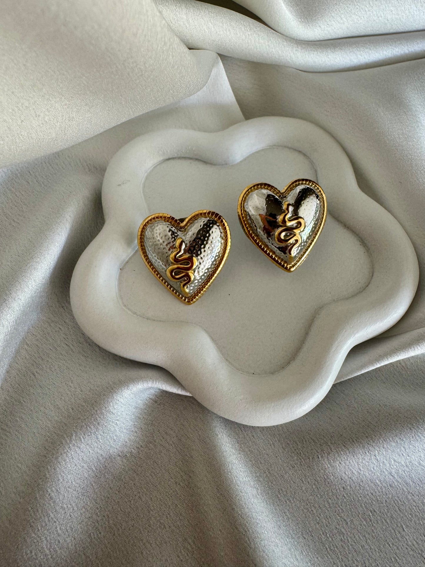 HEART stainless steel earrings