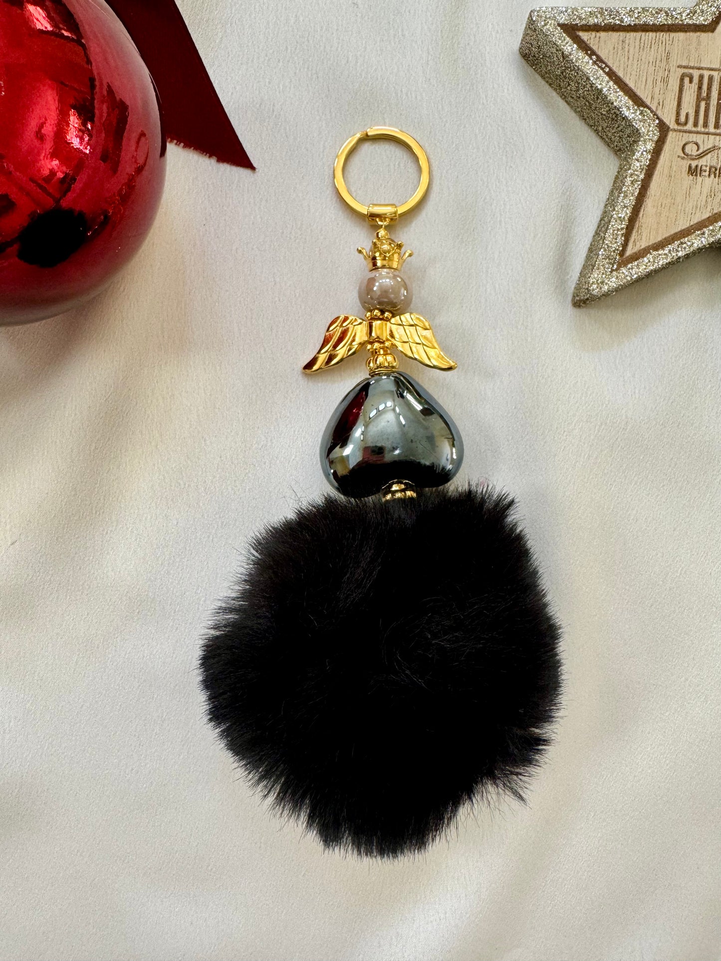 2025 New Year lucky charm Angel Queen keychain