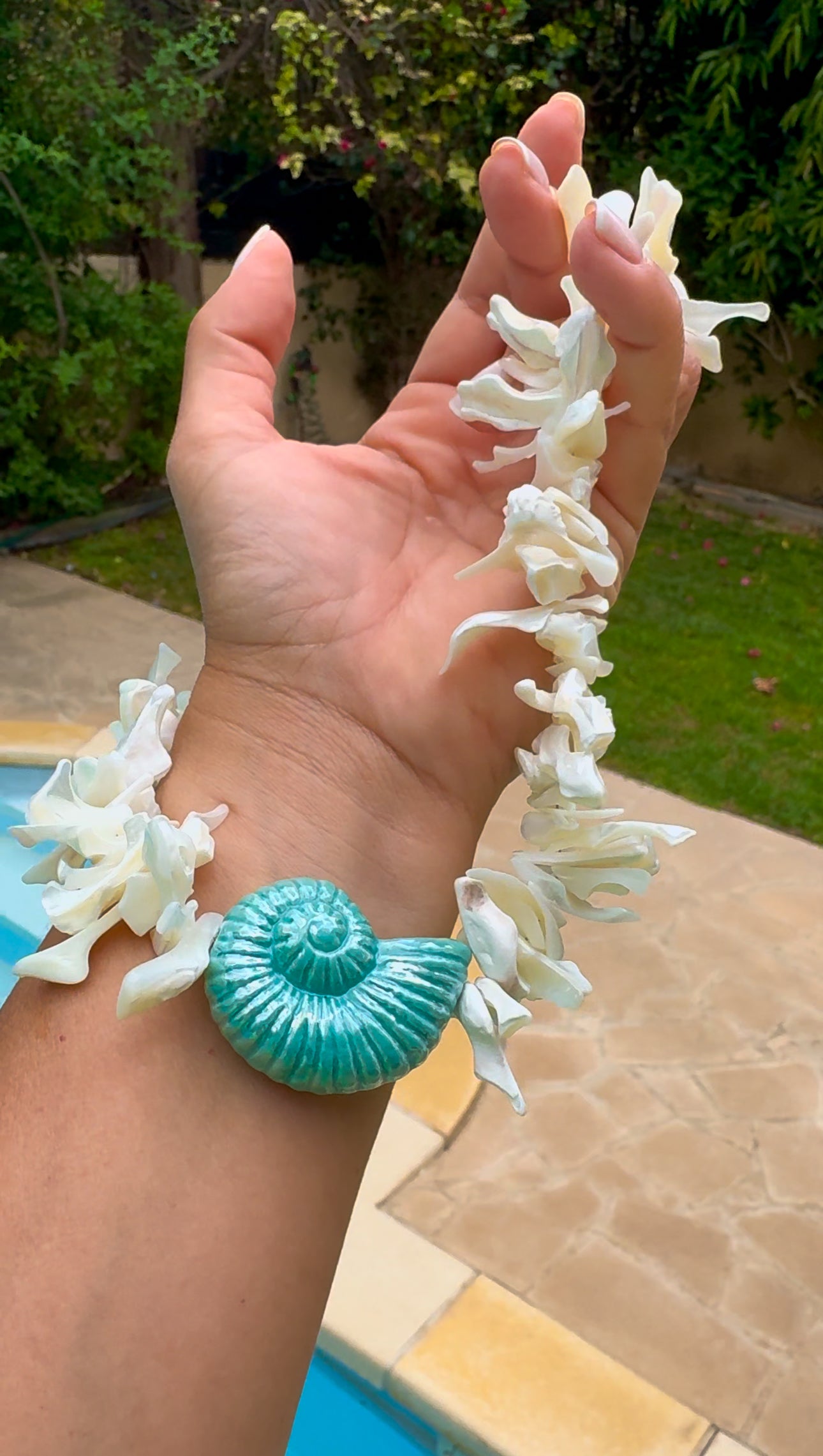 MYKONOS shell handmade summer necklace