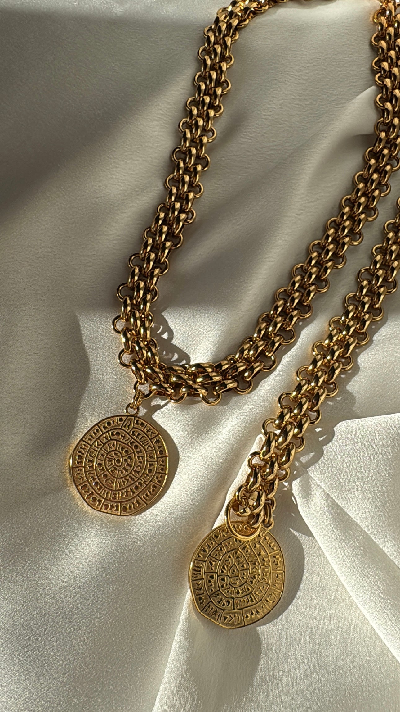 PHAISTOS DISK stainless steel necklace