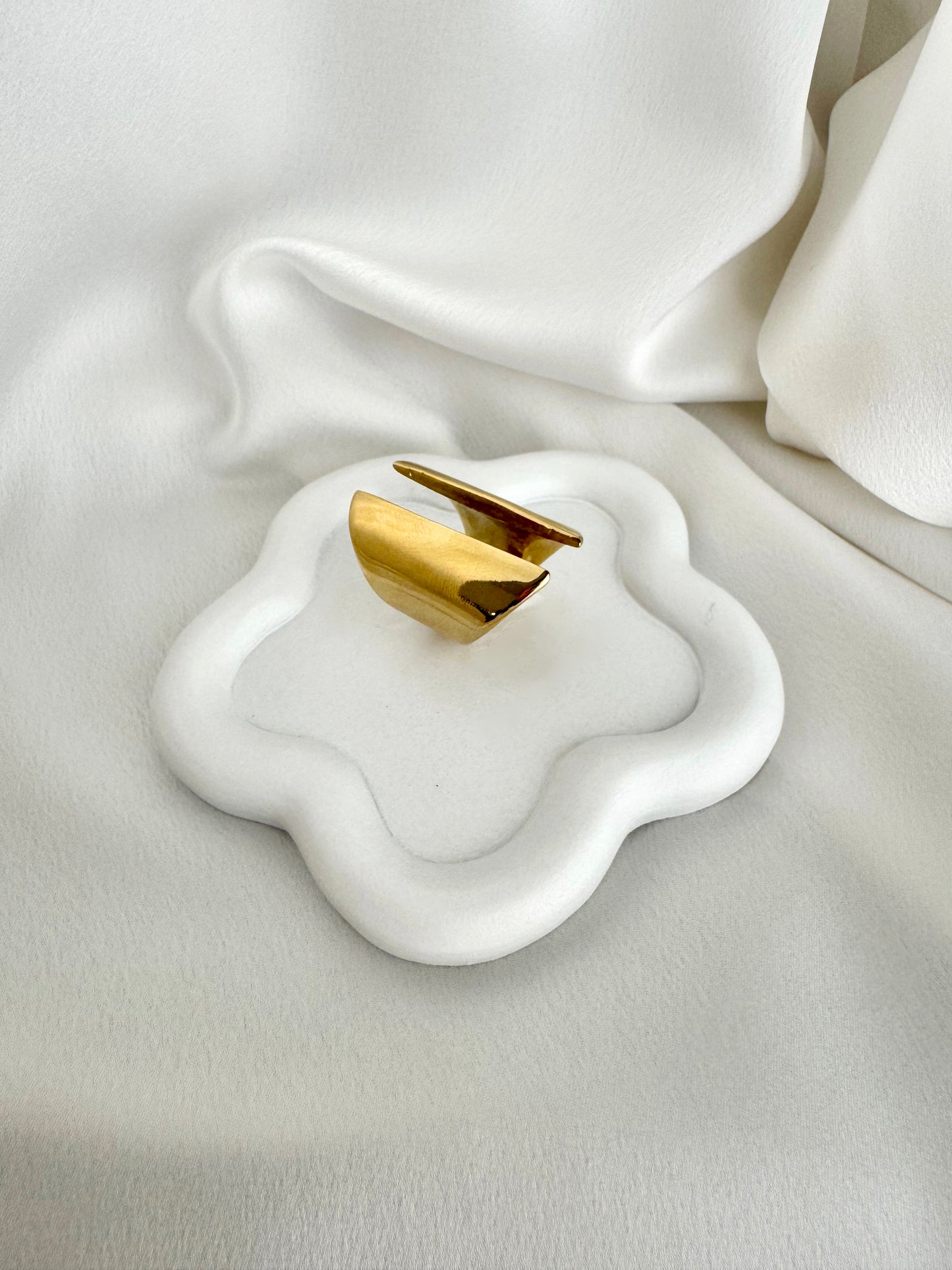 Gold stainless steel ring