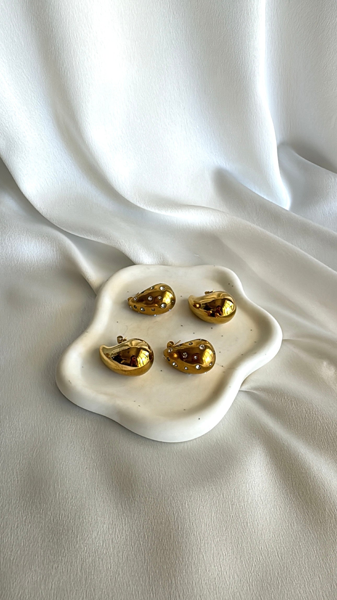 TEARDROP stainless steel earrings