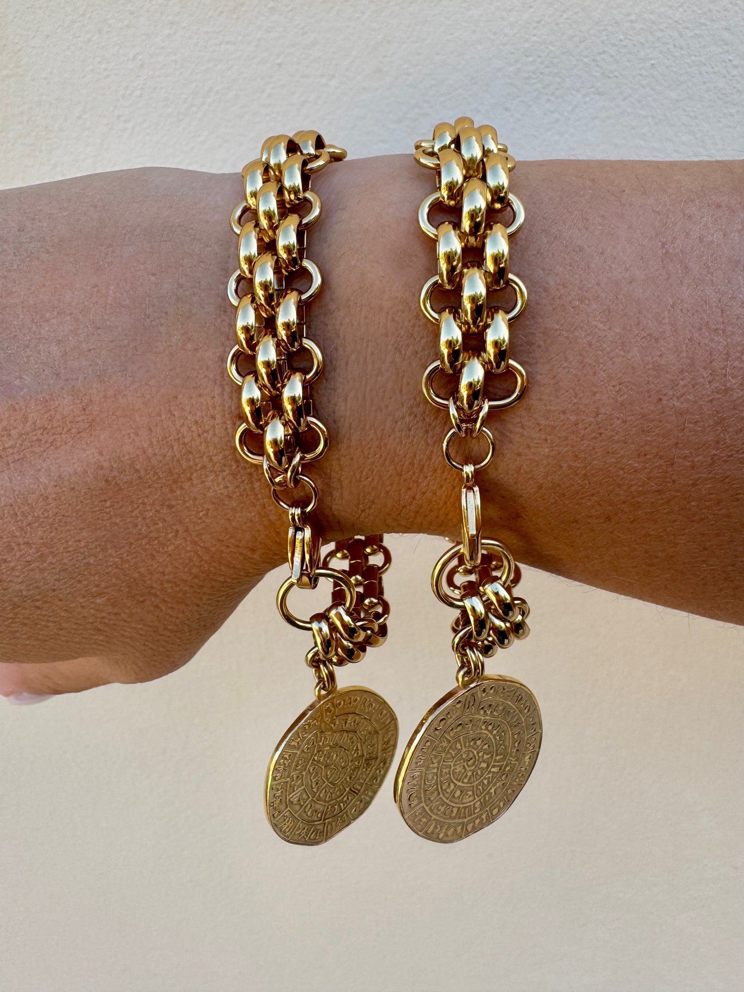 PHAISTOS DISK stainless steel bracelet