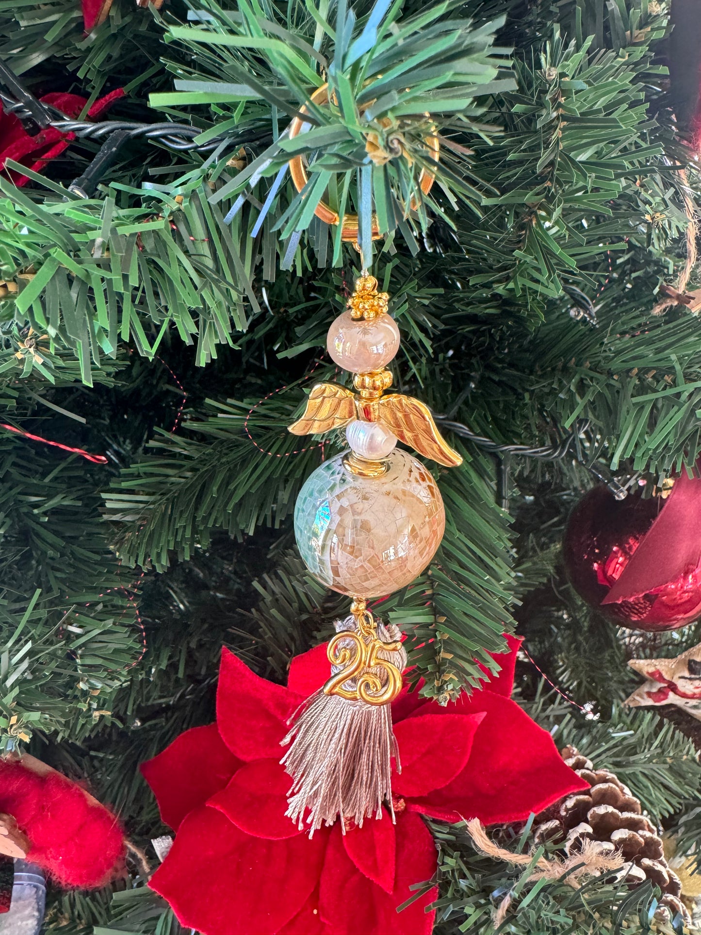 2025 New Year lucky charm Angel keychain