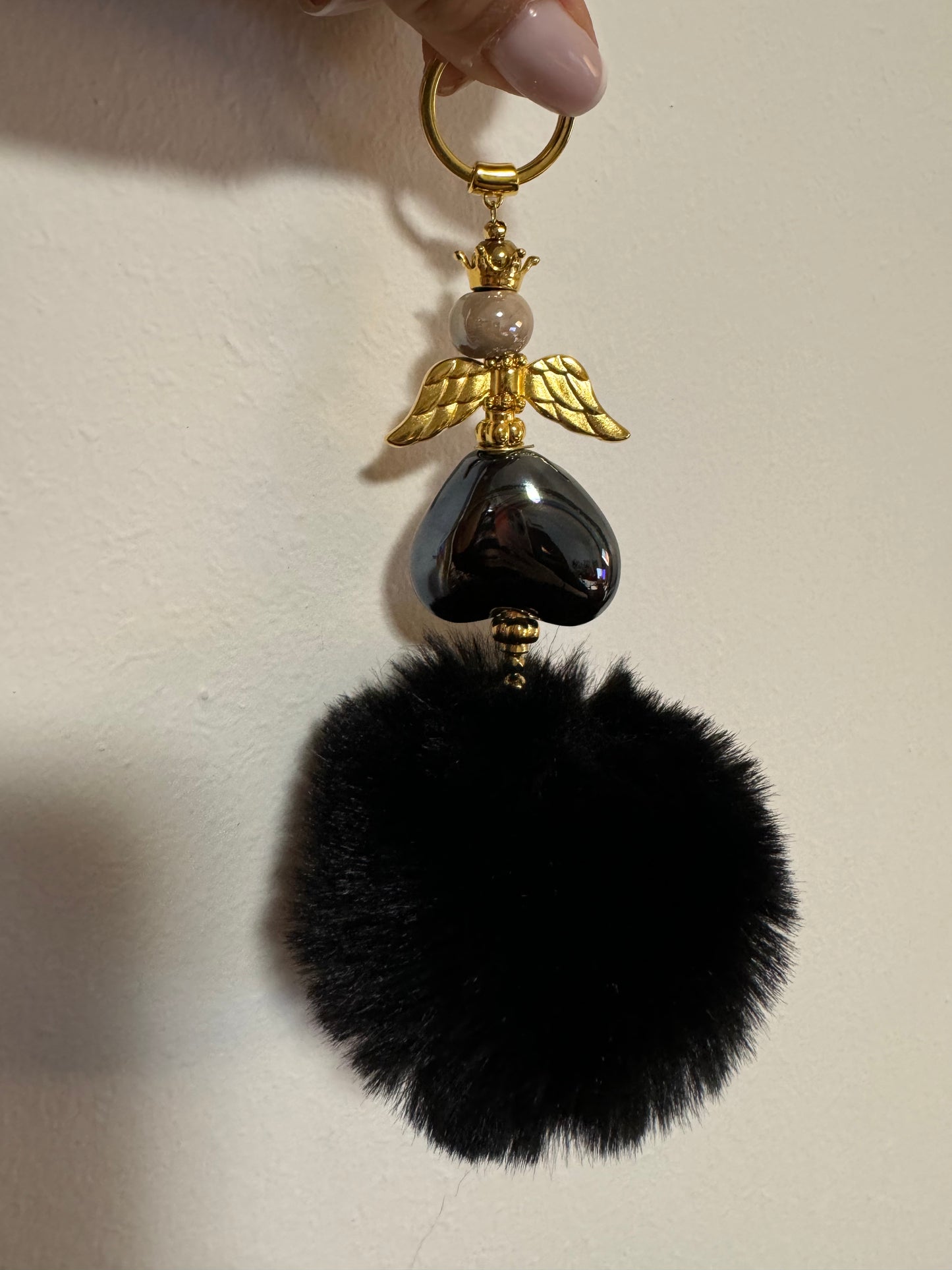 2025 New Year lucky charm Angel Queen keychain