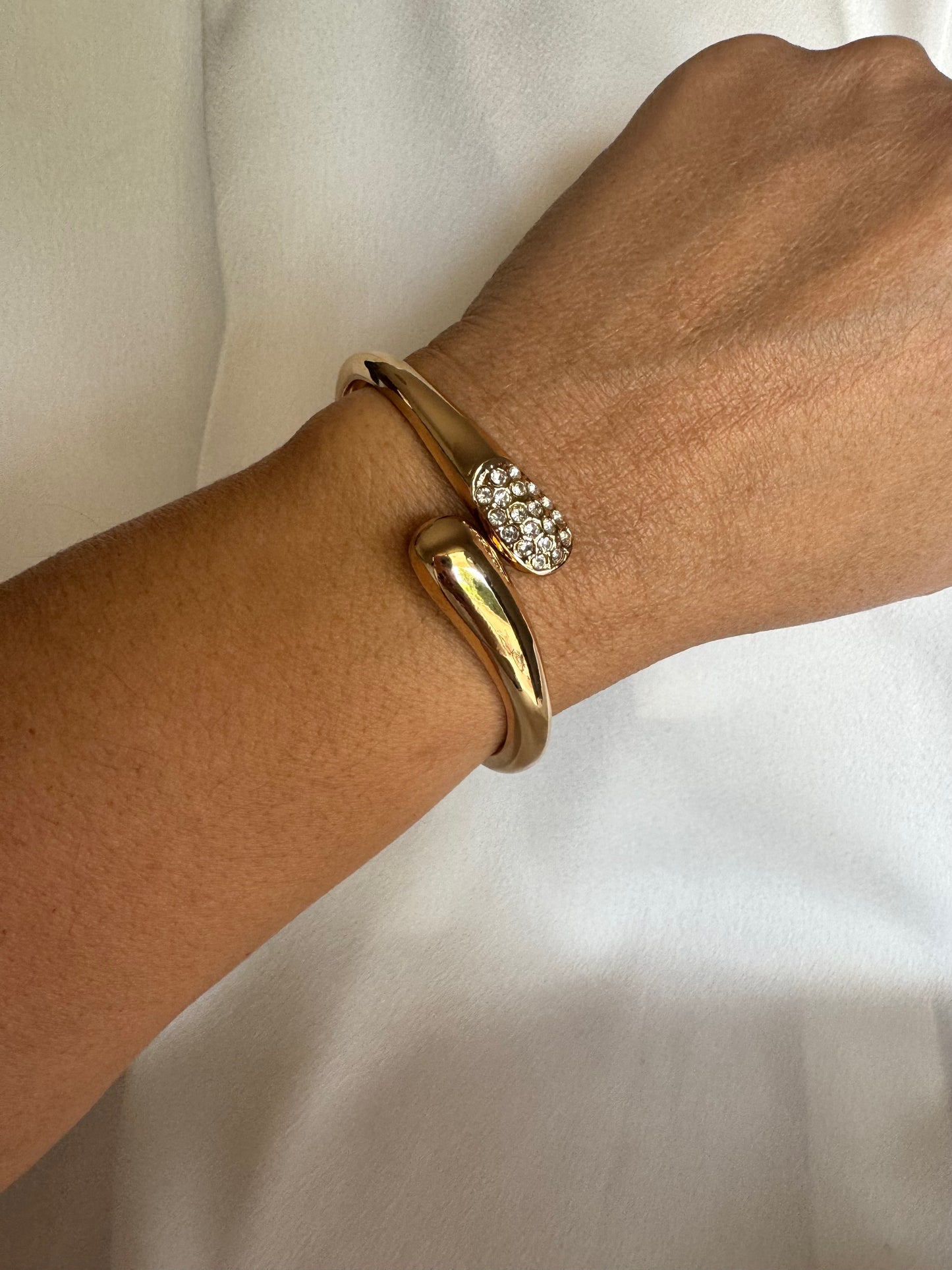 DROP stainless steel bracelet with zircons