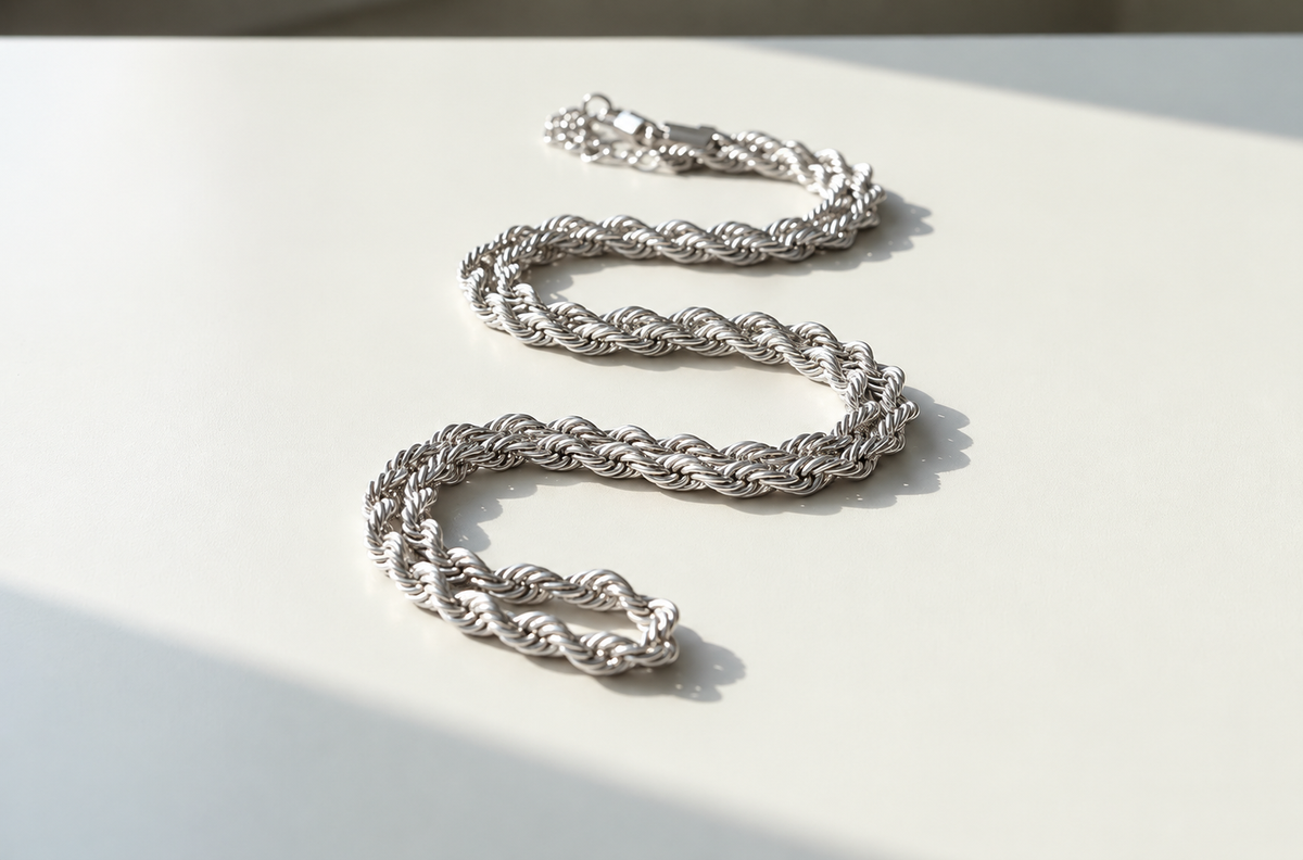 TWIST Chunky Gold Chain Long Necklace