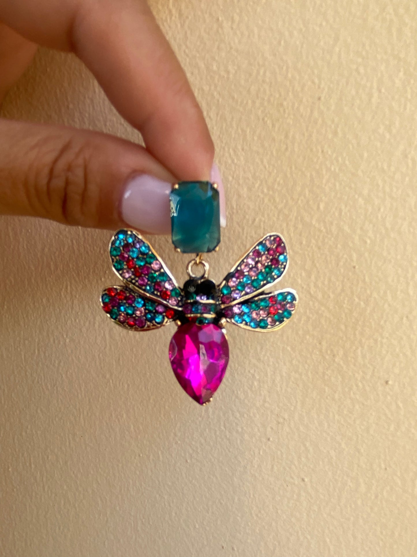 BUTTERFLIES crystal and zircons earrings