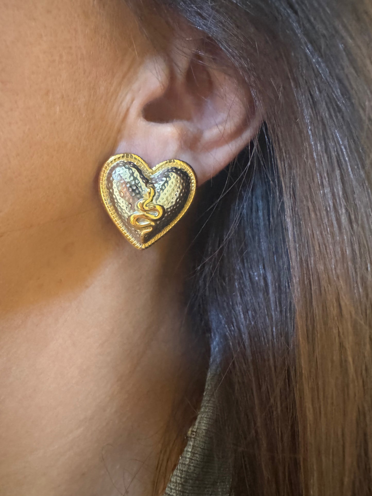 HEART stainless steel earrings