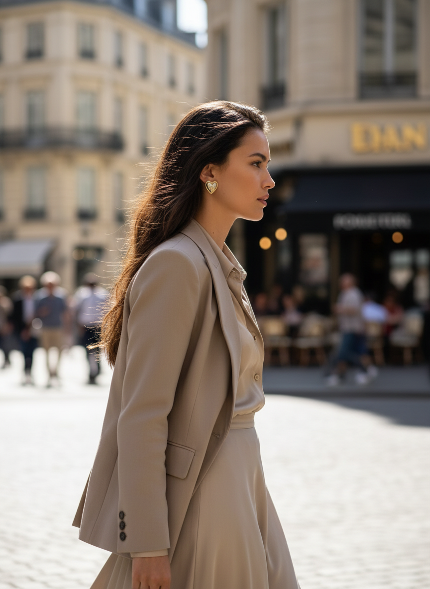 HEART stainless steel earrings