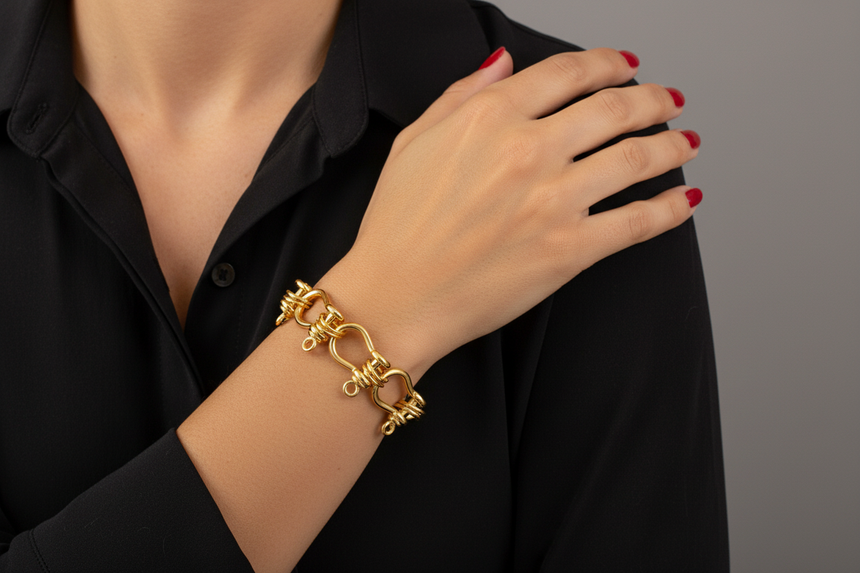 LOCK ME stainless steel bracelet