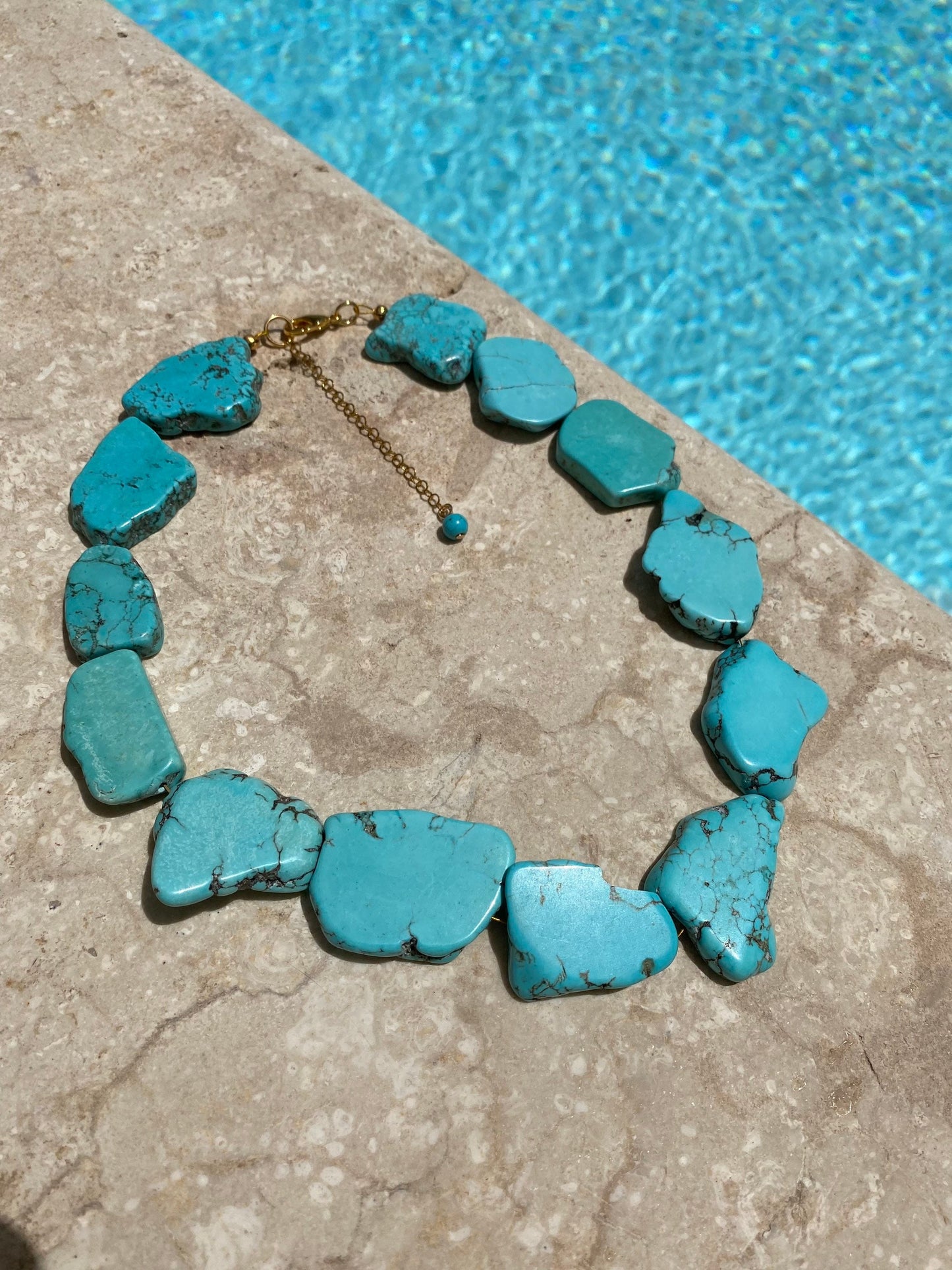 OCEANA aquamarine summer necklace