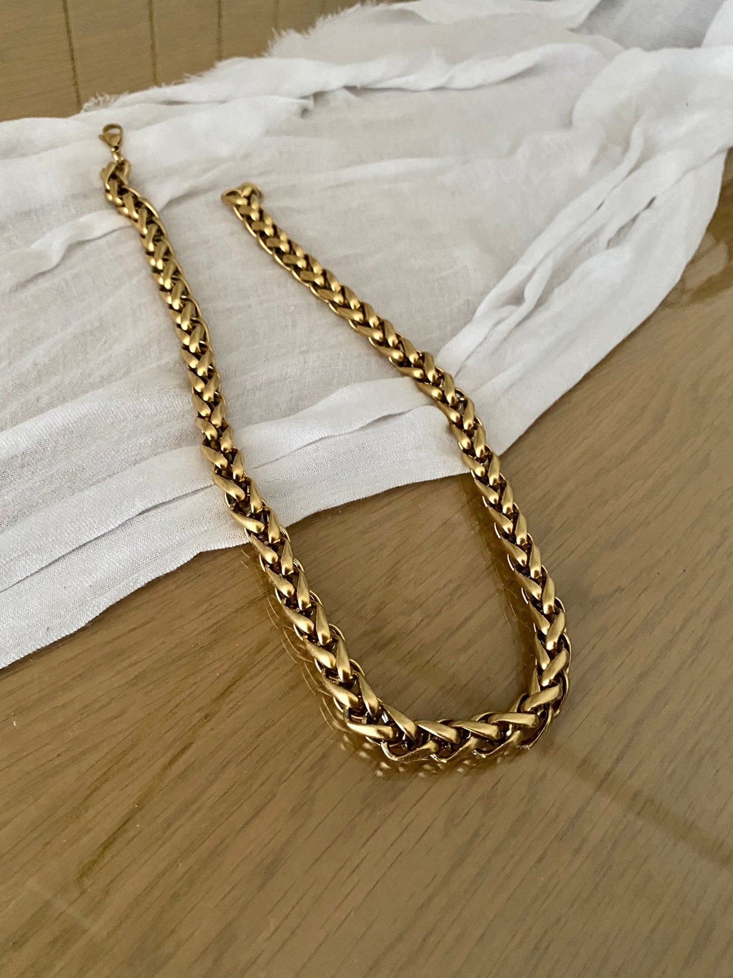 CHARLOTTE stainless steel chain necklace