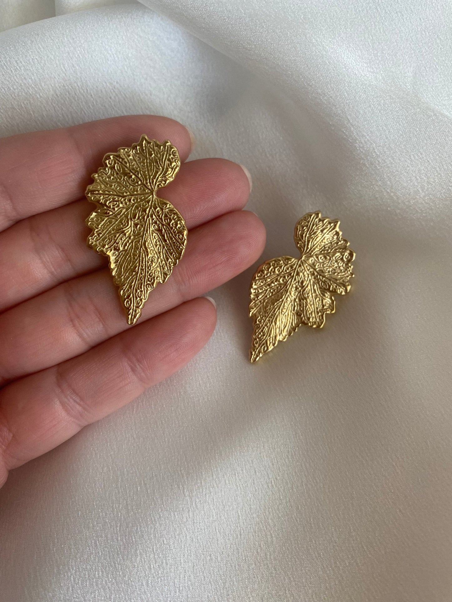 LEAF stainless steel earrings