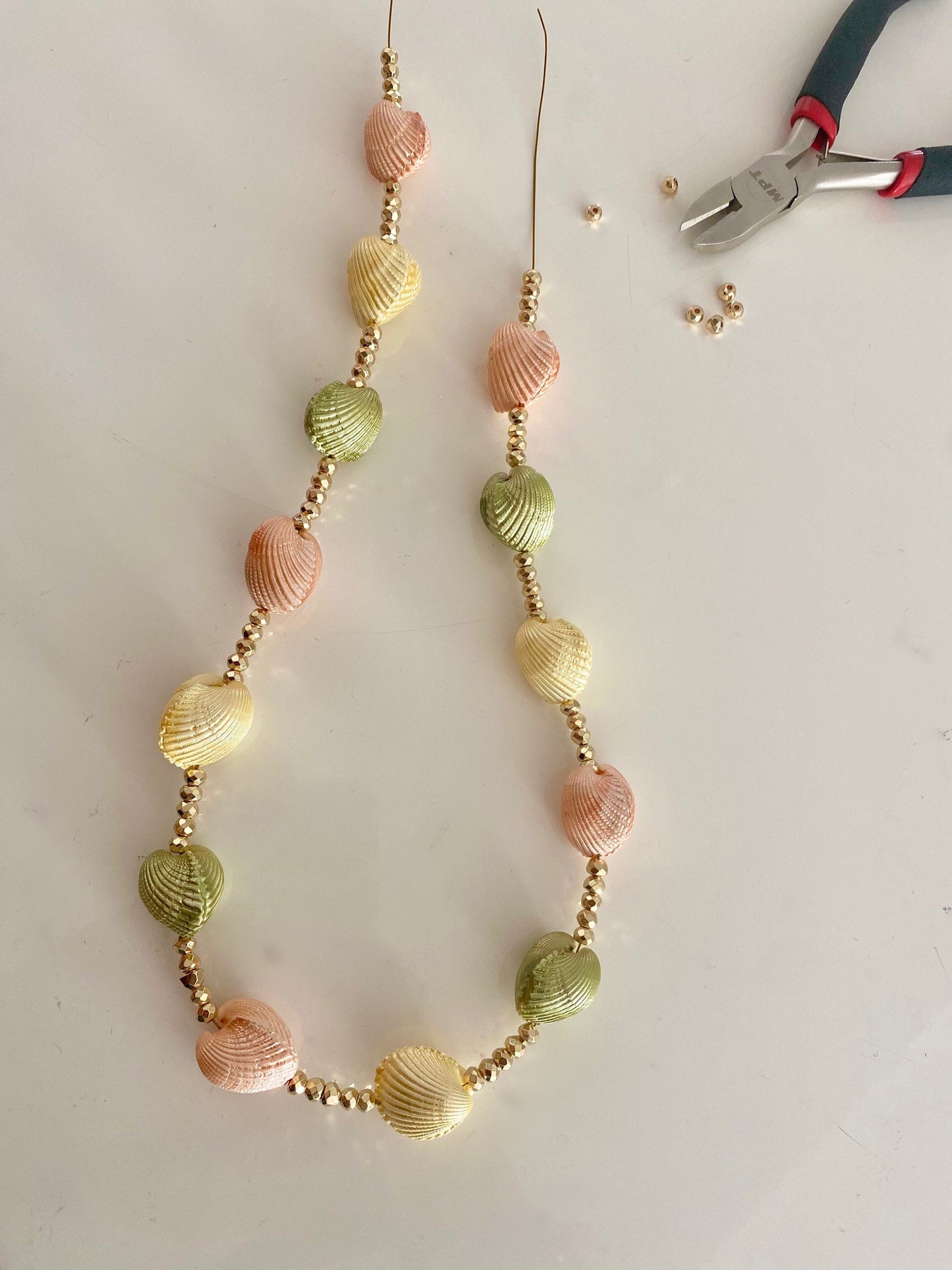 RHODES gold hematite summer necklace