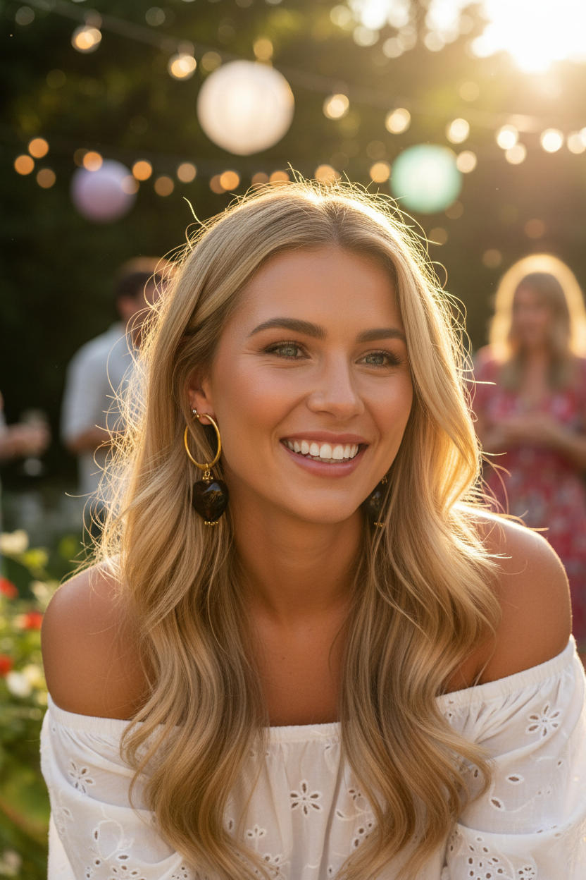 QUEEN OF HEARTS large stainless steel hoop earrings with Murano glass hearts