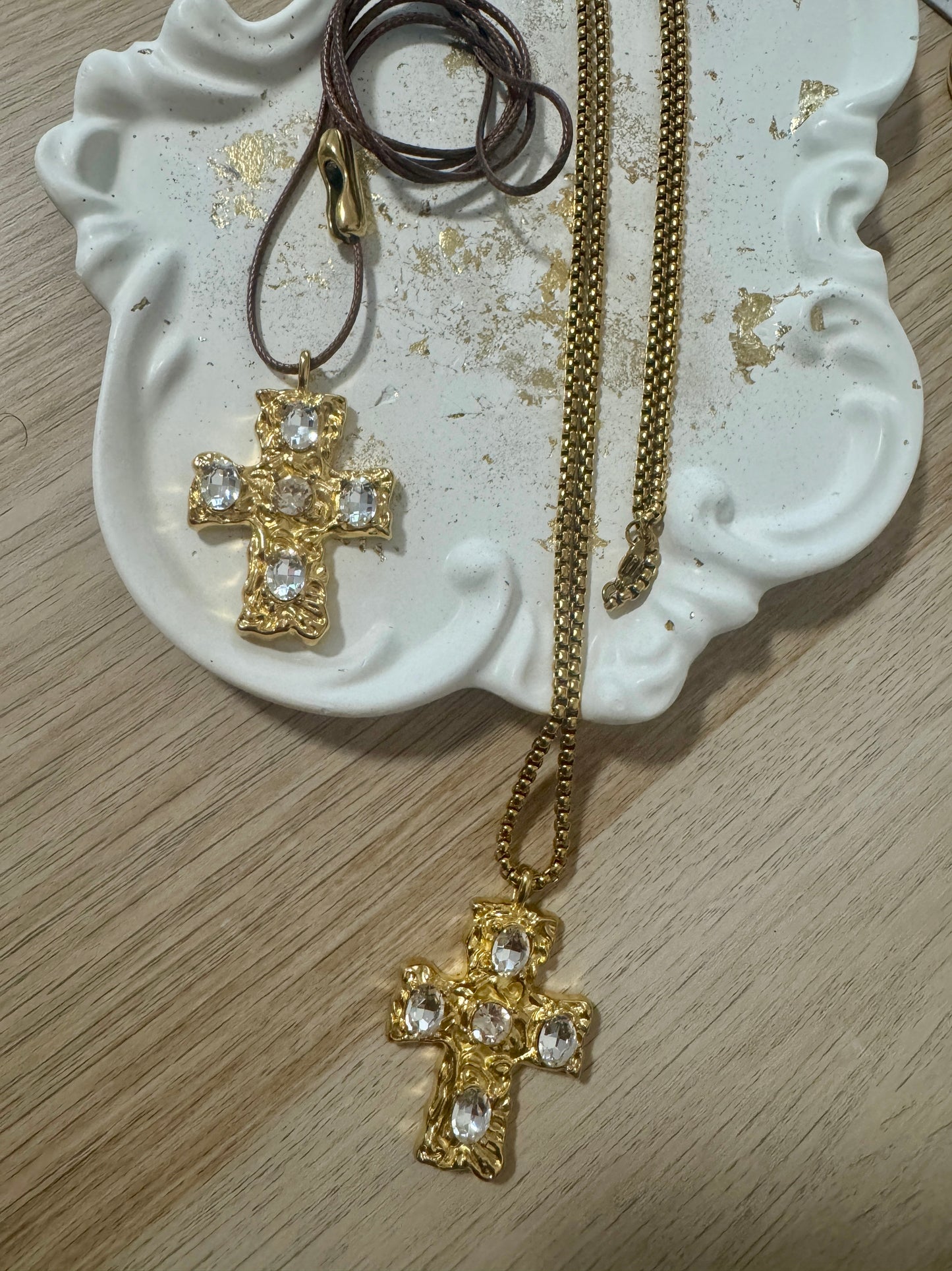 CROSS stainless steel long necklace