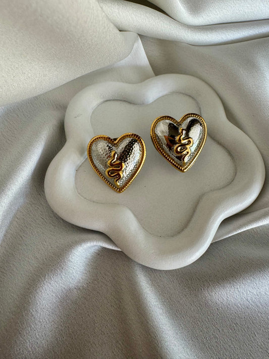 HEART stainless steel earrings
