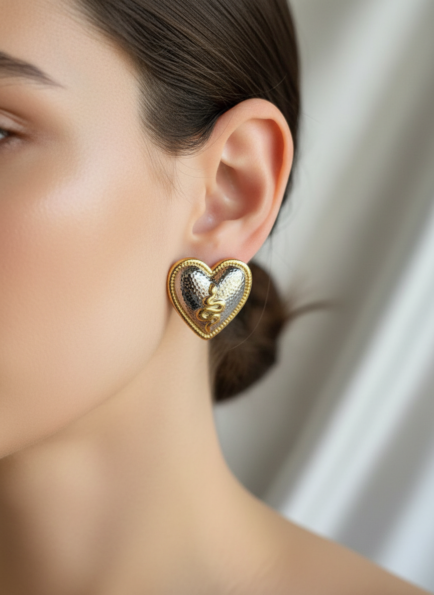 HEART stainless steel earrings