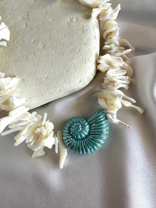 MYKONOS shell handmade summer necklace