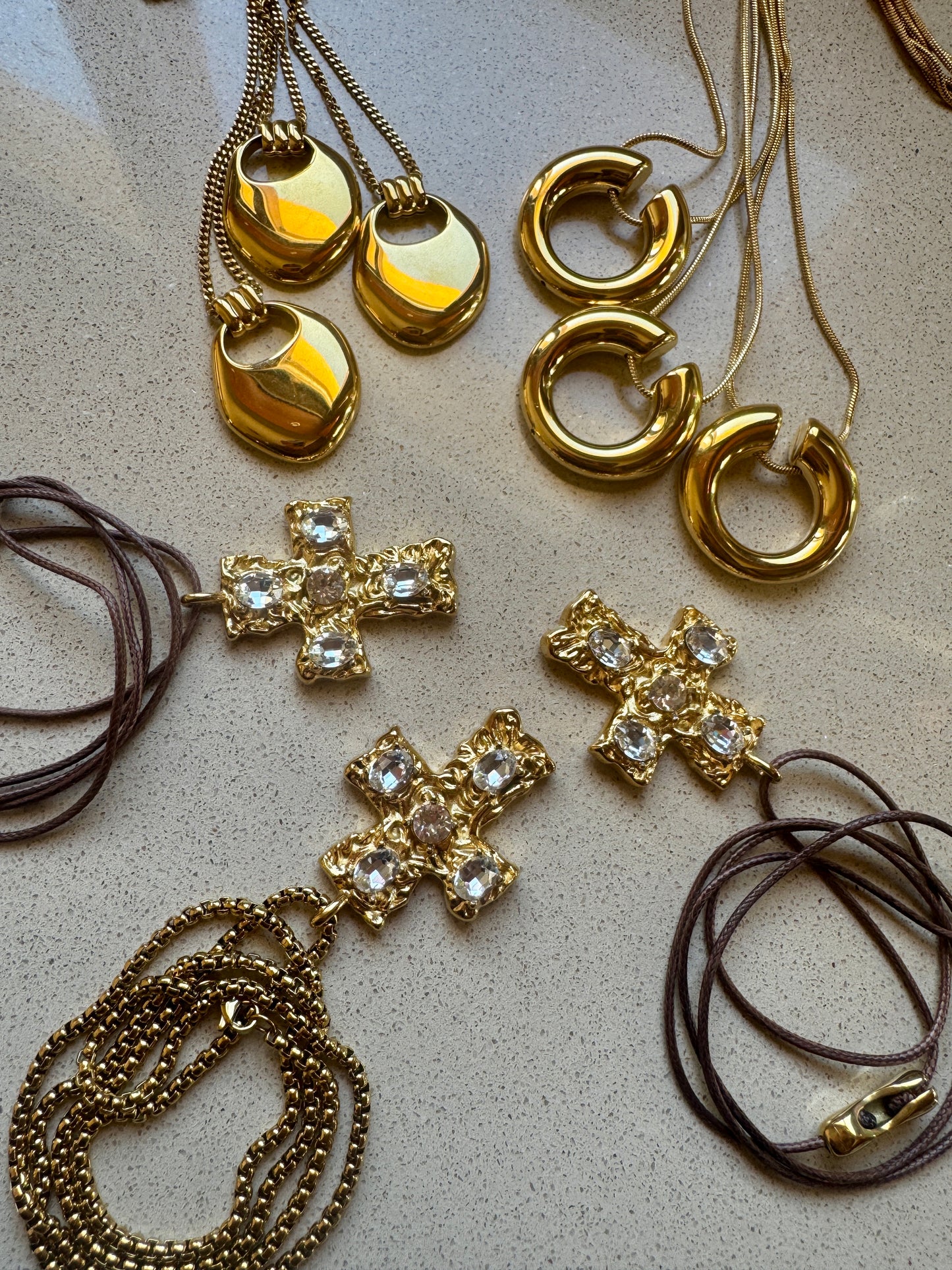 CROSS stainless steel long necklace