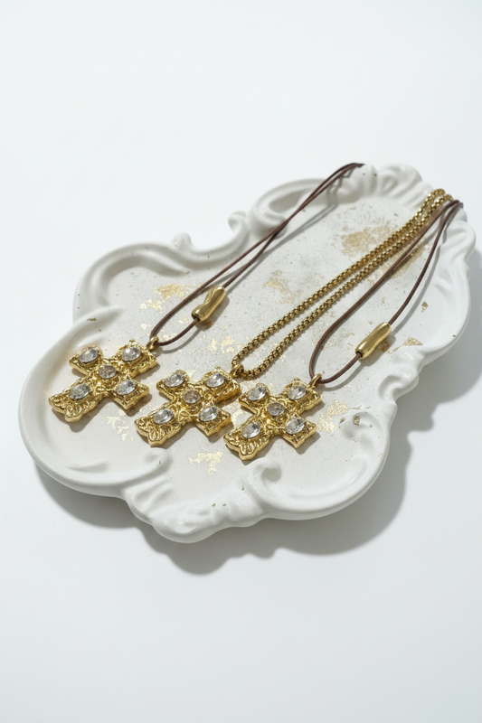 CROSS stainless steel long necklace