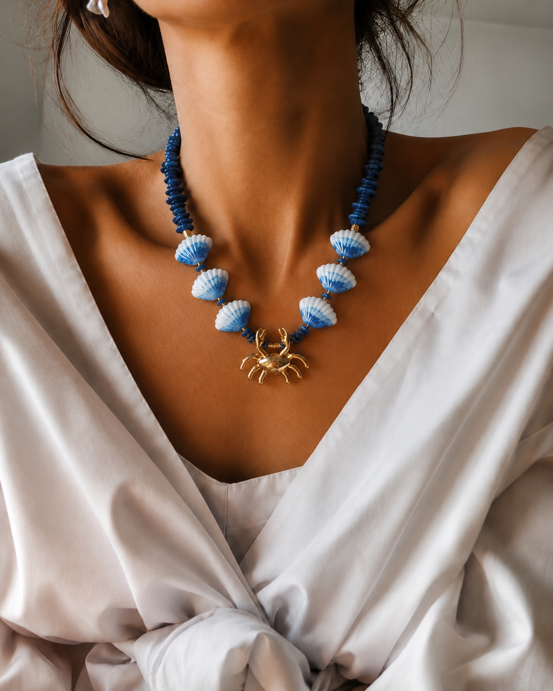 CYCLADIC TREASURES Crab necklace