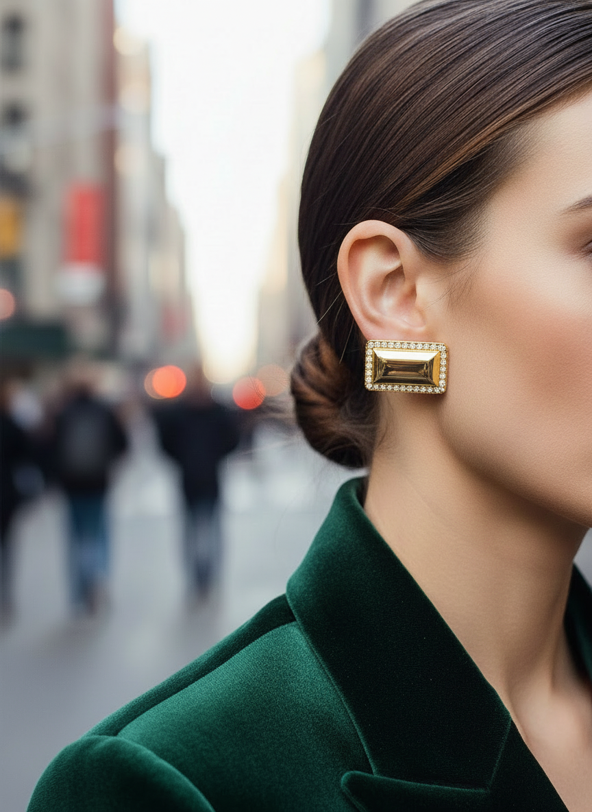 GLORIA stainless steel earrings gold