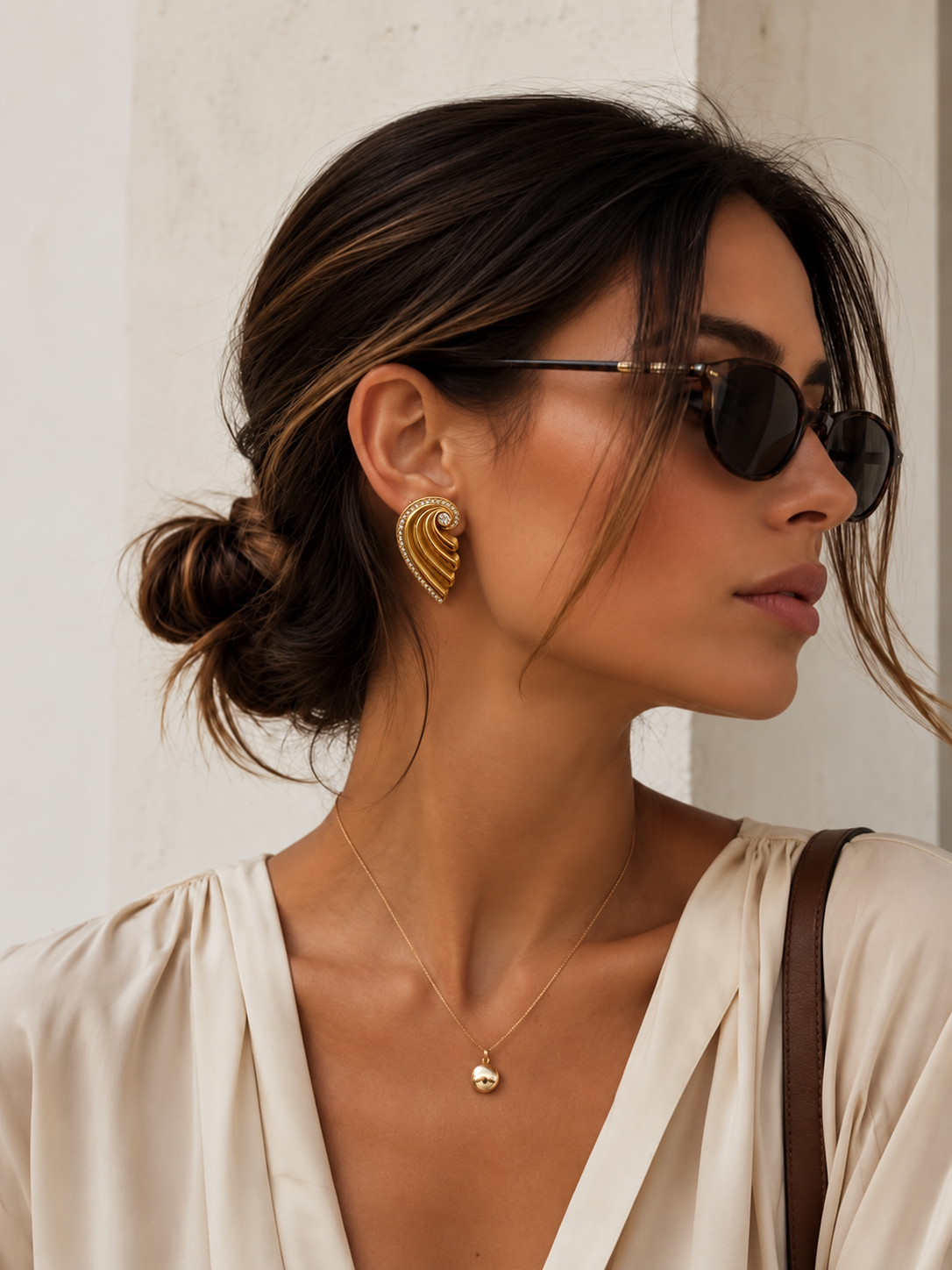 WAVES stainless steel earrings