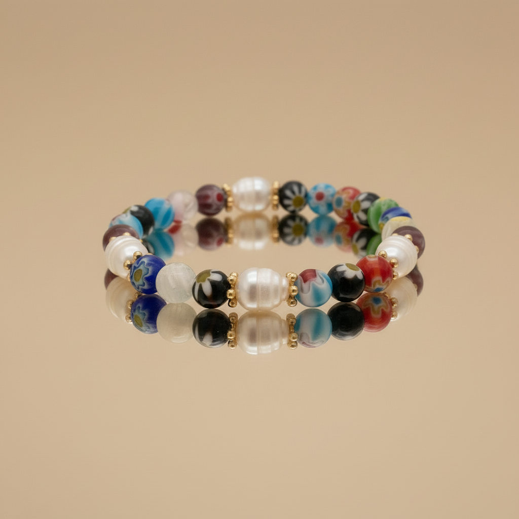 MILLEFIORI Pearl bracelet