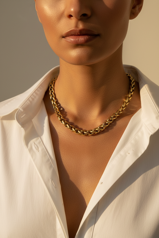 CHARLOTTE stainless steel chain necklace