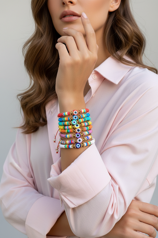 NAXOS summer evil eye bracelets