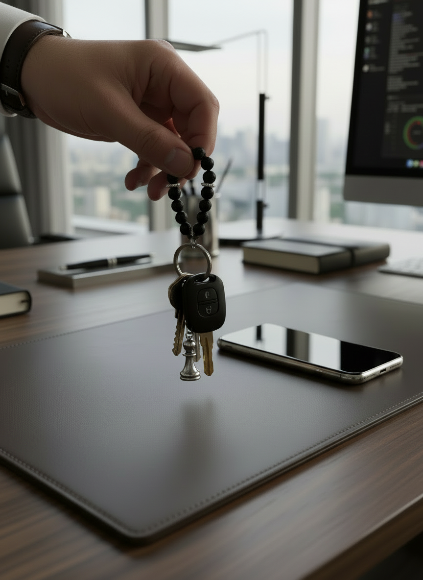 CHESS KING 2026 semiprecious  keychain