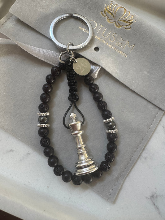 CHESS KING 2026 semiprecious  keychain