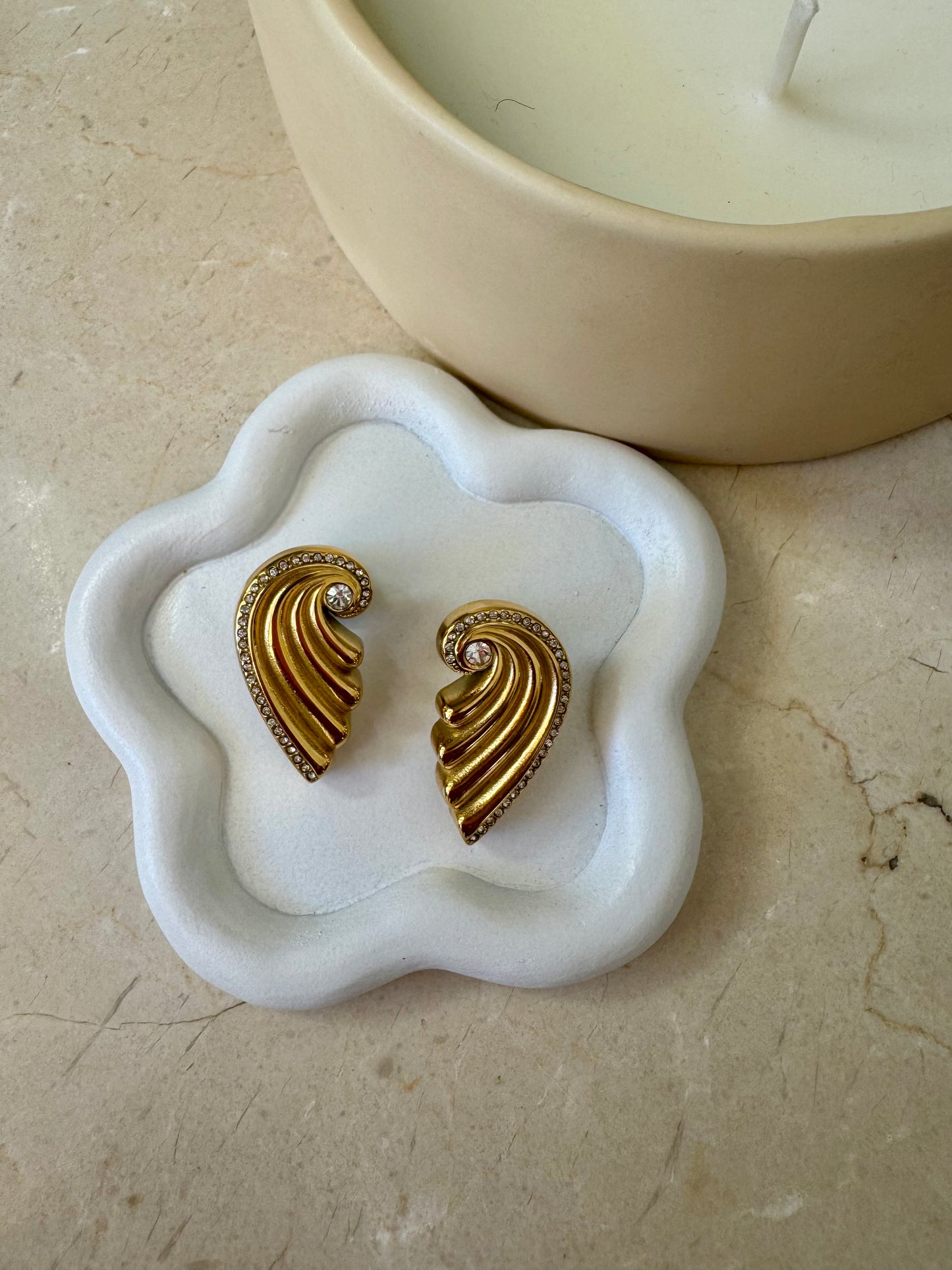 WAVES stainless steel earrings