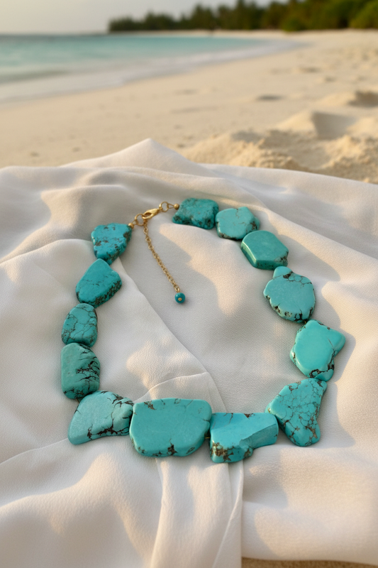 OCEANA aquamarine summer necklace
