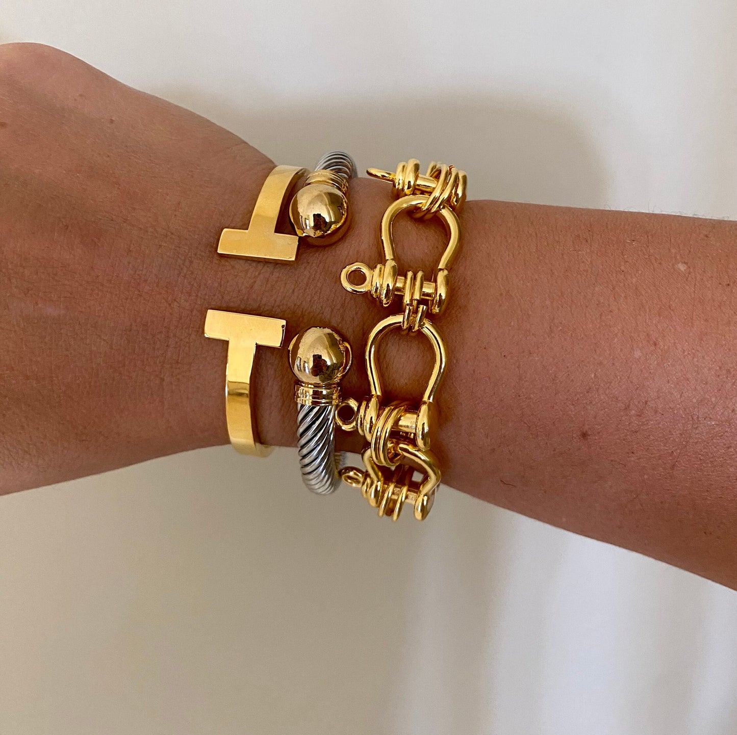 LOCK ME stainless steel bracelet